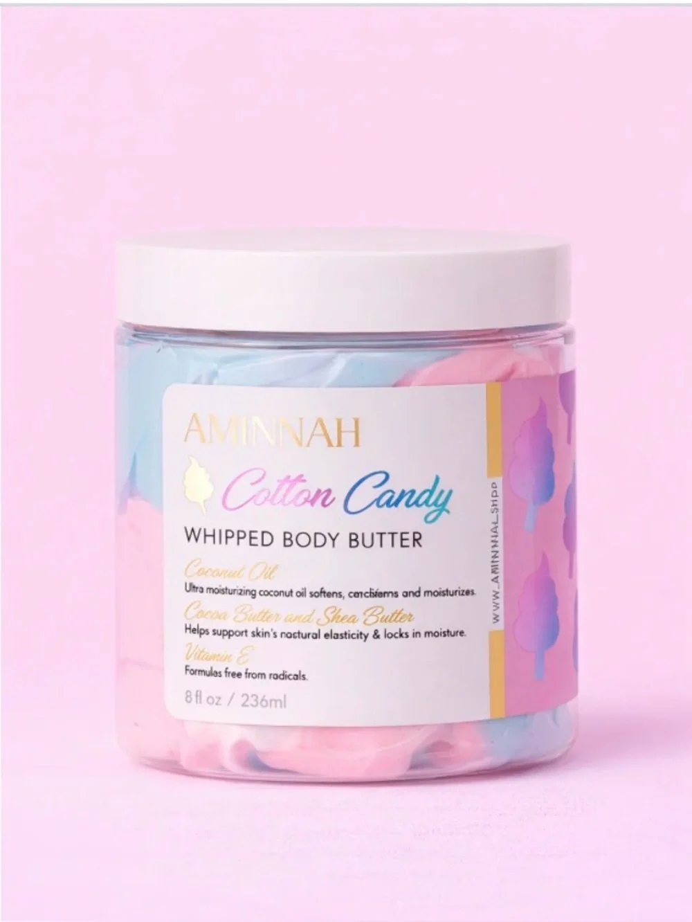 NWT Aminnah Cotton Candy Whipped Body Butter retails $38.00 USD each